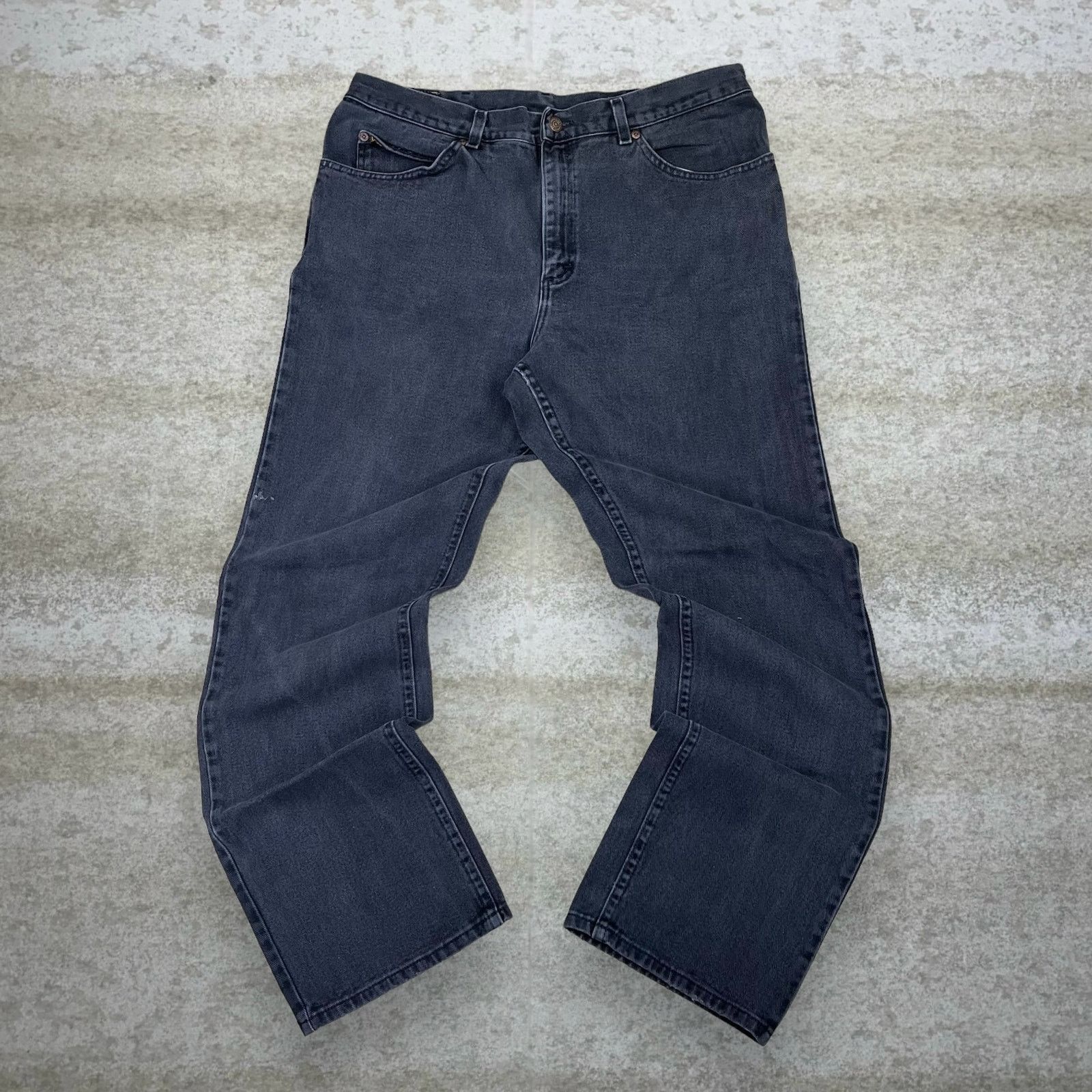 Lee Vintage 90s Lee MR Jeans 38x32 Relaxed Fit Smoke Black Wash Size US 38 / EU 54 - 2 Thumbnail
