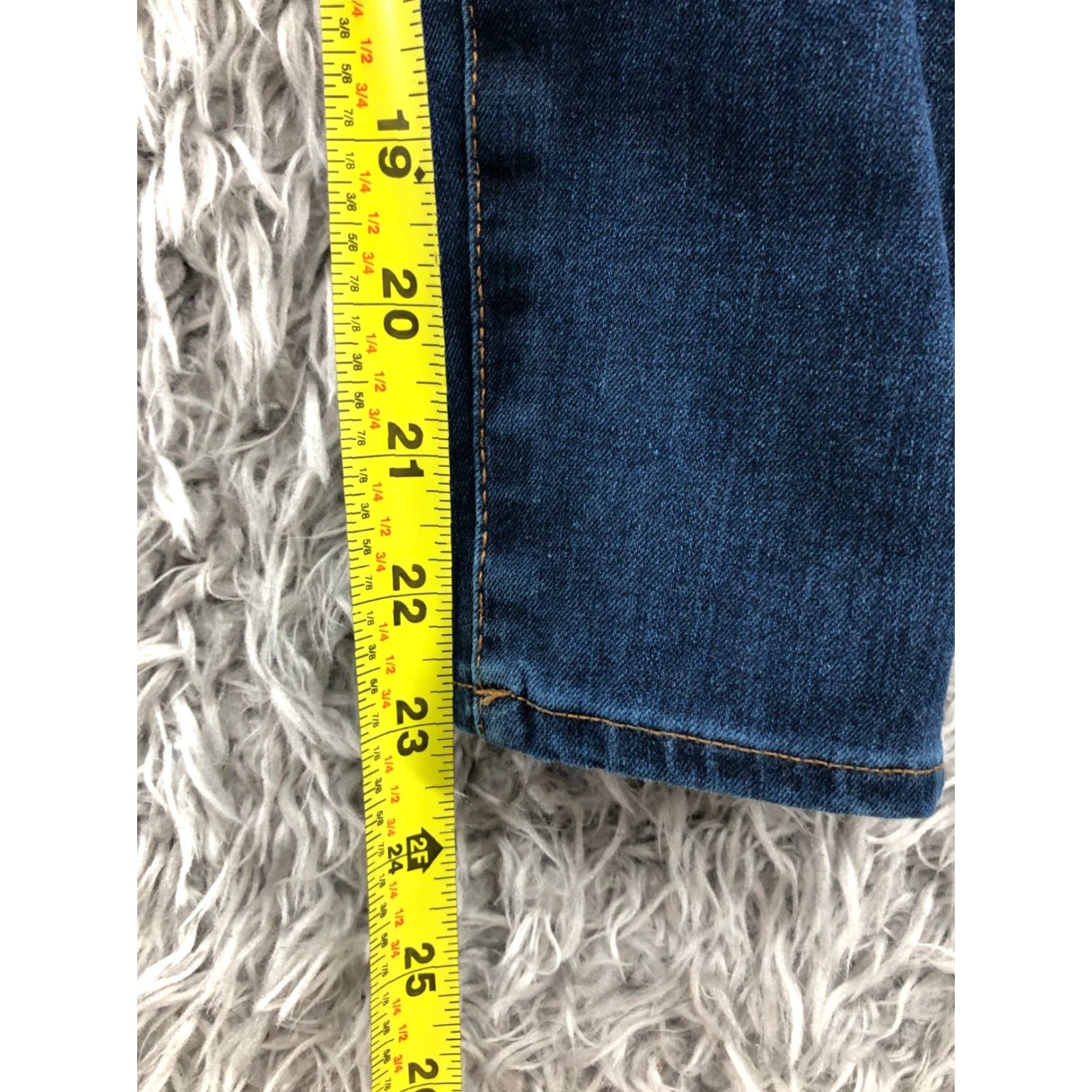 Loft Loft Jeans Skinny Loft Size 10 Womens Medium Blue Wash Denim 5-Pocket Regular Rise Modern American Classic Size 32" / US 10 / IT 46 - 3 Thumbnail
