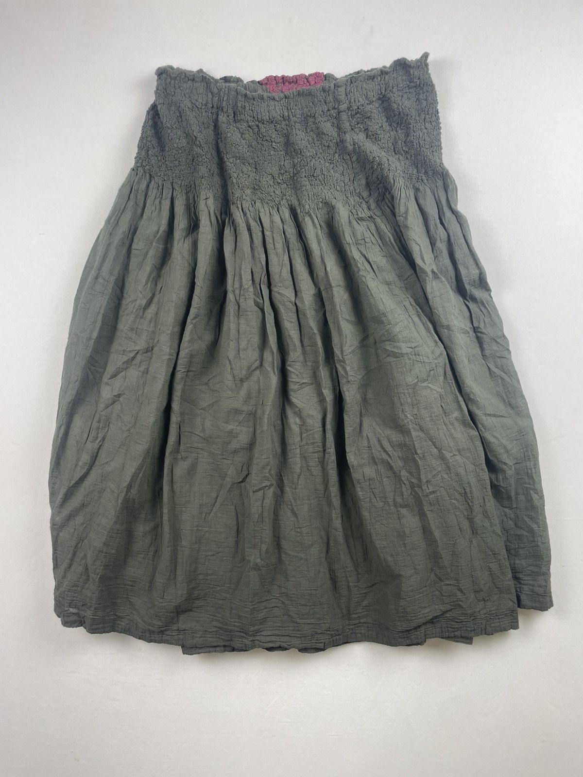 Issey Miyake Issey Miyake Me Flare Skirt With Sashiko Boro Size 22" - 7 Thumbnail