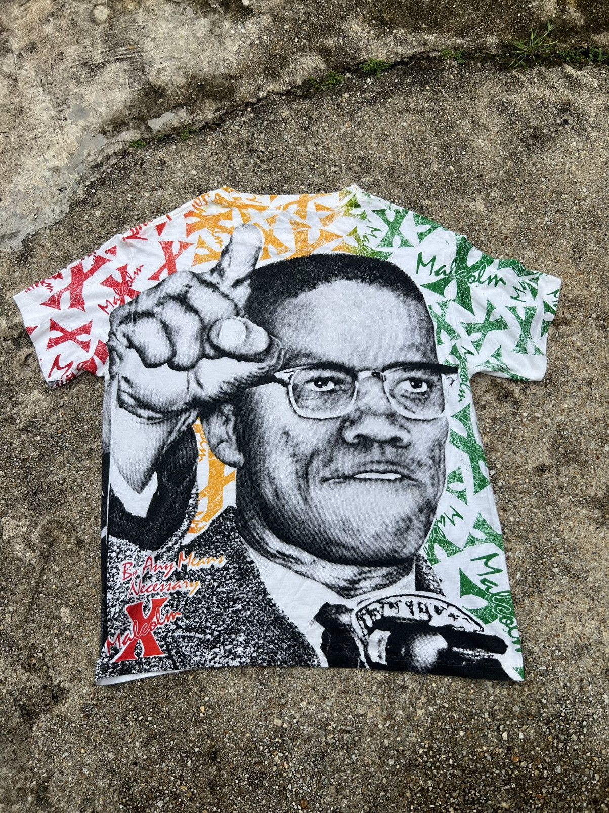 Band Tees Vintage Malcom X Overprint Shirt Size US L / EU 52-54 / 3 - 2 Thumbnail