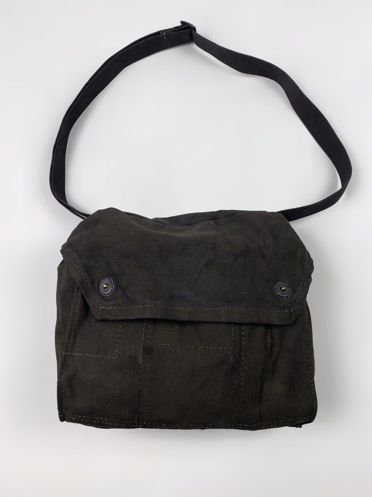 80’s Vintage Garment Dyed Finnish Army Canvas Shoulder Bag