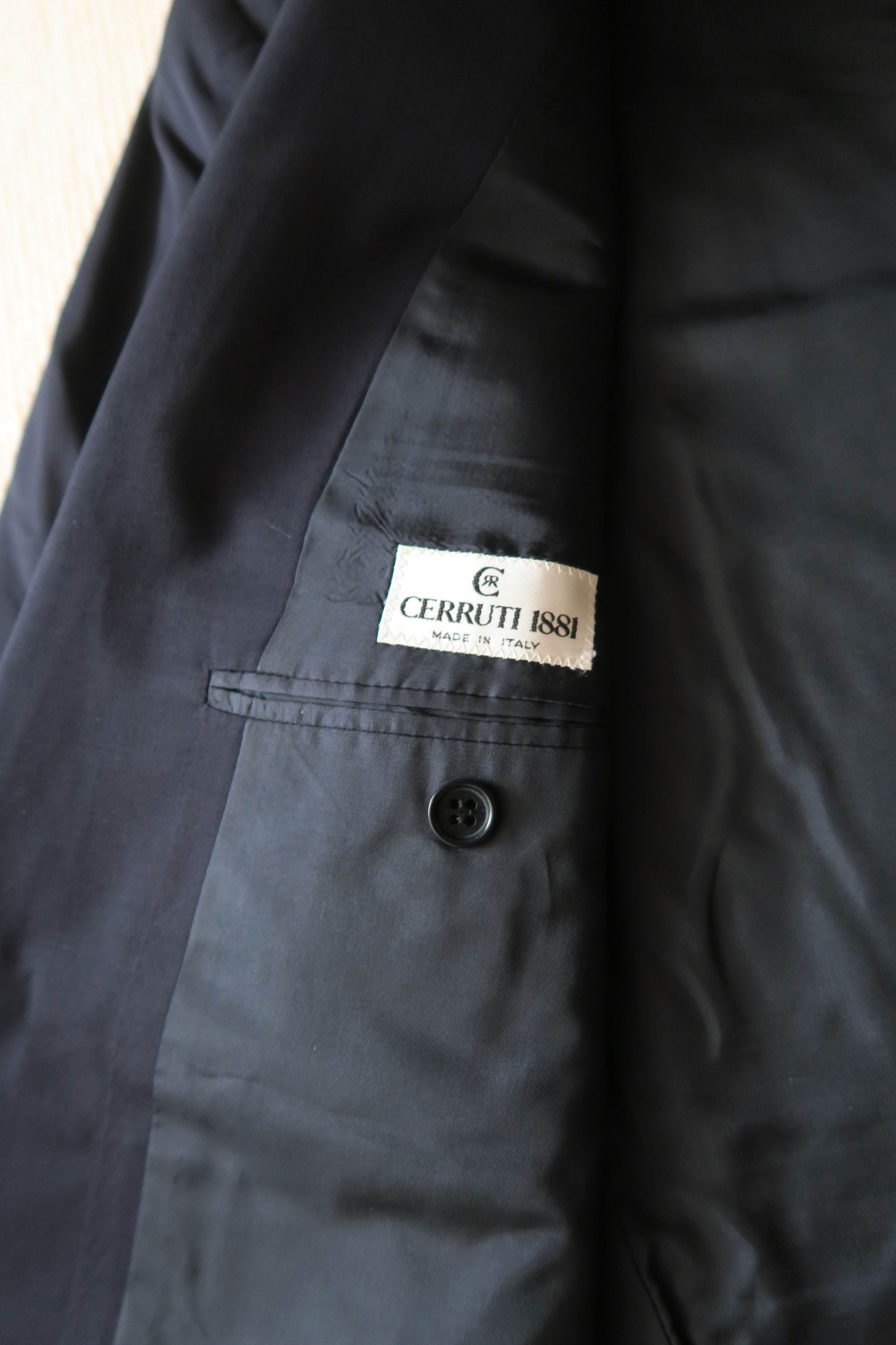 Cerruti 1881 Cerruti 1881 Italy Tailored Navy Suit Jacket / Blazer Size 48R - 6 Thumbnail