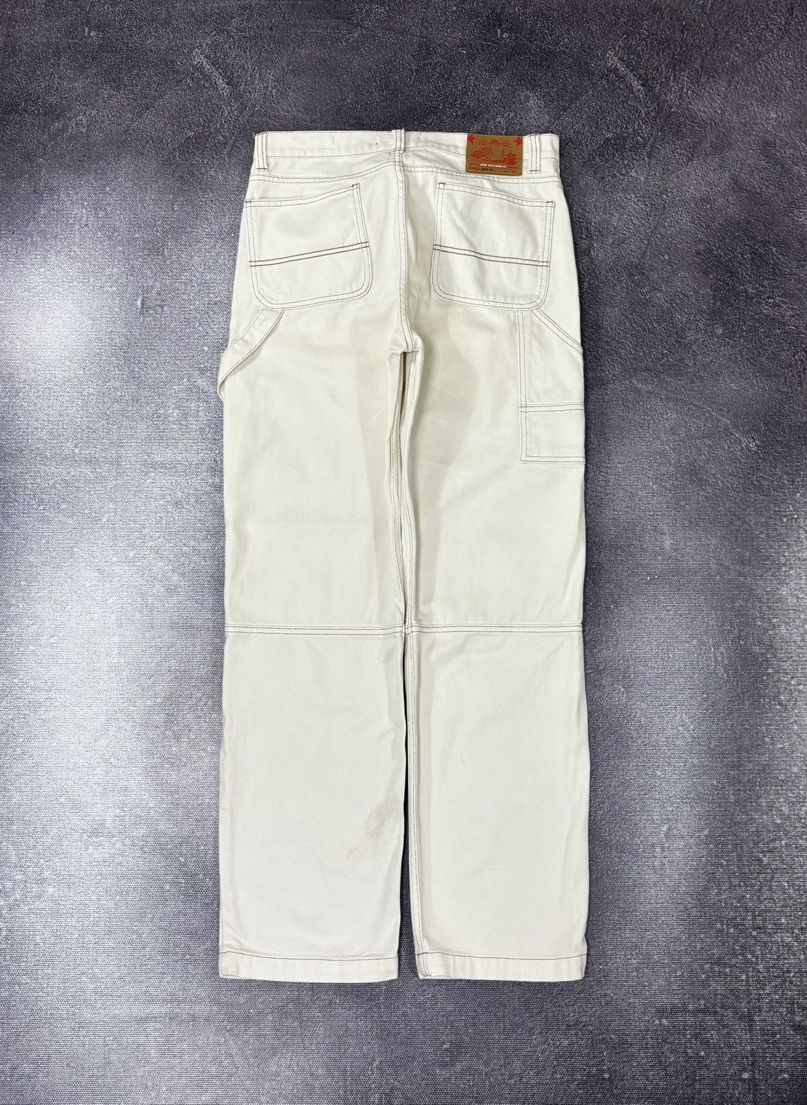 Jaded London Jaded London Double Knee Y2K Off White Skate Fit Baggy Jeans Size US 32 / EU 48 - 2 Thumbnail