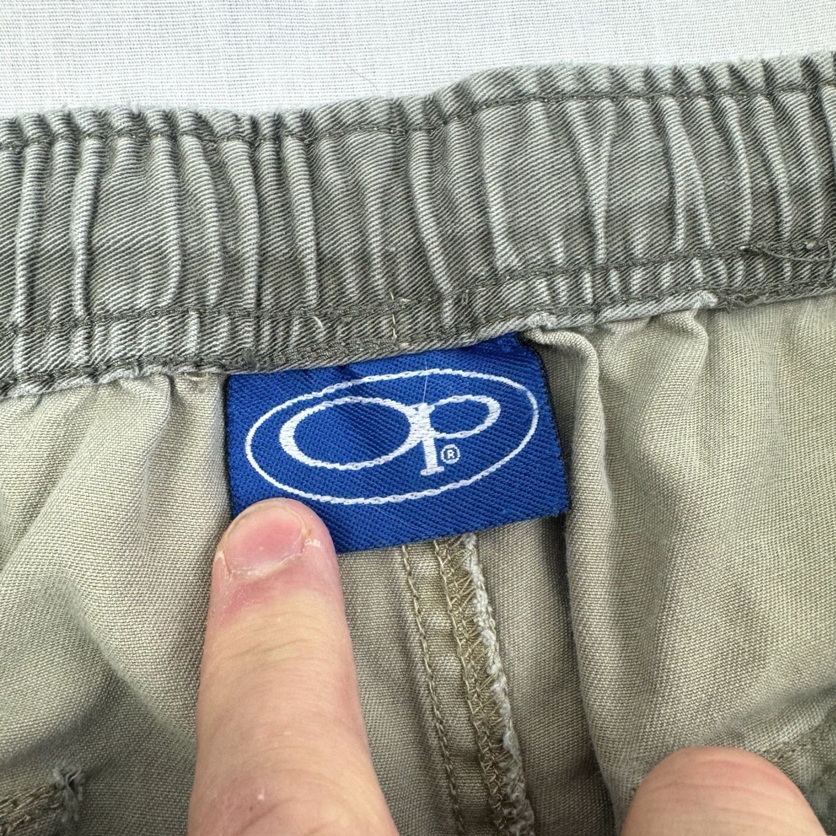 Ocean Pacific VINTAGE Ocean Pacific Cargo Shorts Men M Beige Regular Waist 30 Drawstring Pockets Grunge Y2K 90s Size US 31 - 7 Thumbnail