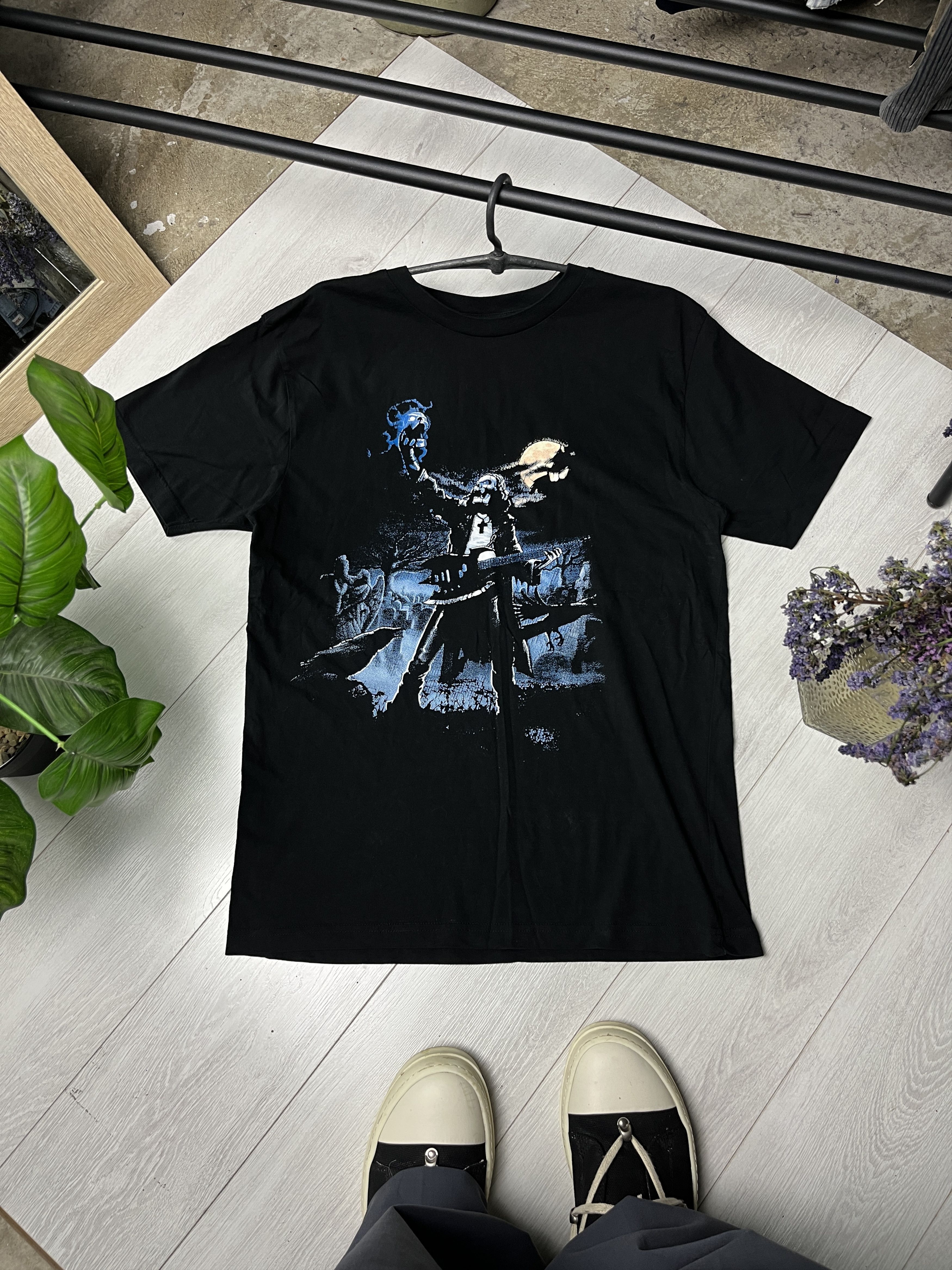 Vintage 2000s IRON MAIDEN "EDDIE" BLUE GRAPHIC TEE - № 879 Size US L / EU 52-54 / 3 - 1 Thumbnail