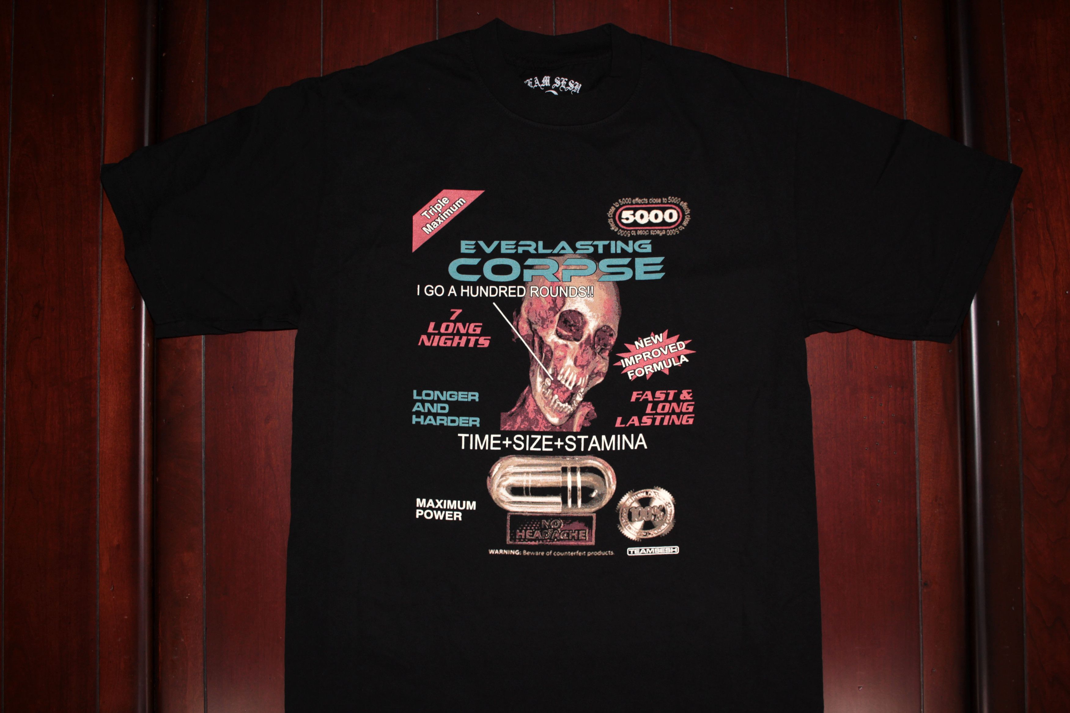 Bones × TeamSESH TeamSESH "EVERLASTING CORPSE" T-Shirt Size US S / EU 44-46 / 1 - 1 Thumbnail