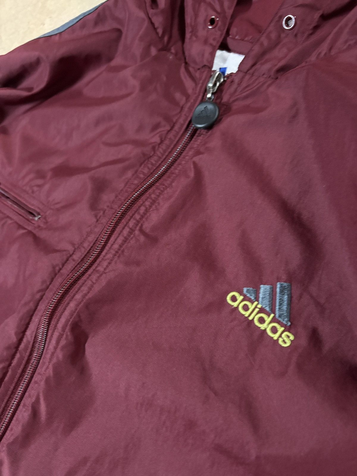 Adidas Vintage 90s Adidas Anorak Nylon Windbreaker Jacket Red Size US M / EU 48-50 / 2 - 2 Thumbnail