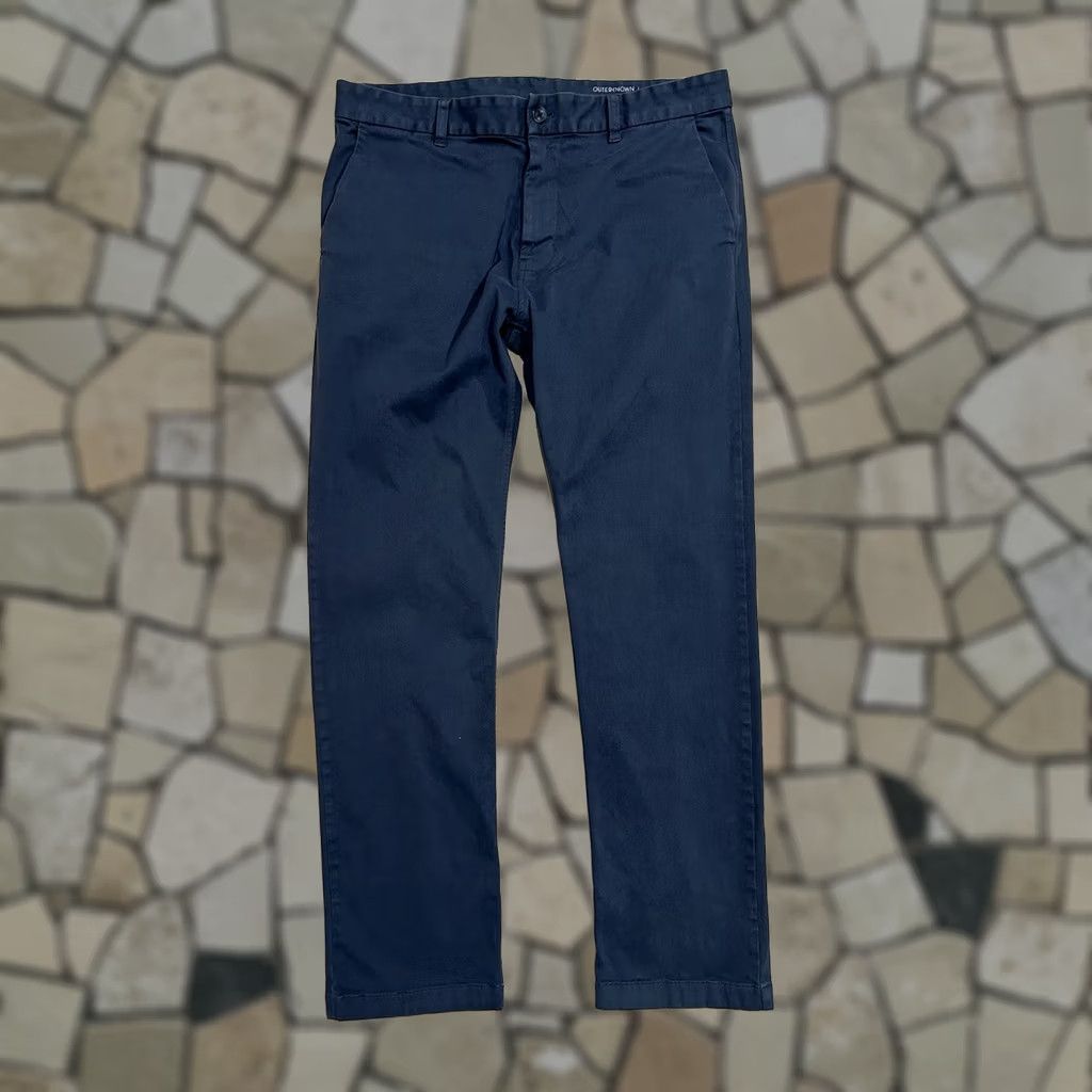 Outerknown Outerknown SEA Legs Chino Pants Distressed Men’s 34x30 Dark Gray Solid Regular Straight Pocket Logo Cotton Blend Knit Stretch Men 34x30 1010s Size US 34 / EU 50 - 1 Thumbnail