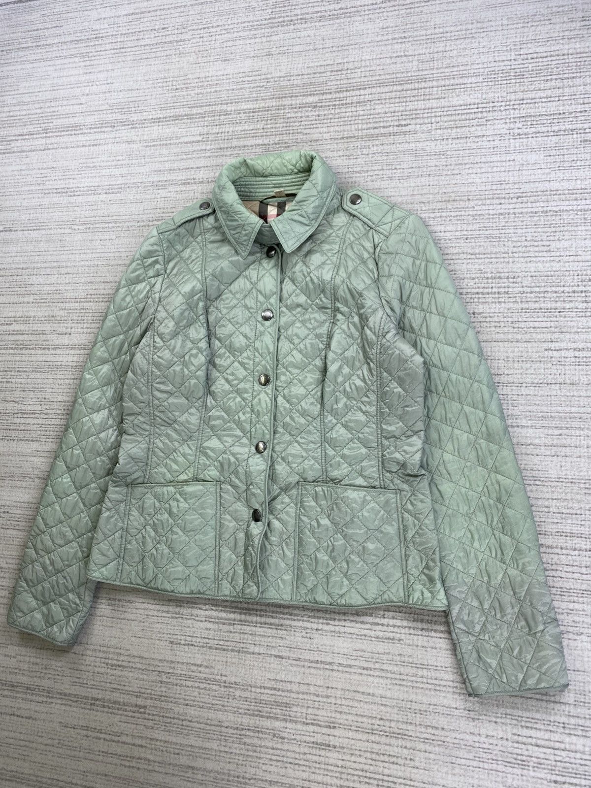 Burberry × Vintage Vintage Burberry Brit Nova Check Puffer Down Buttoned Jacket Size L / US 10 / IT 46 - 5 Thumbnail