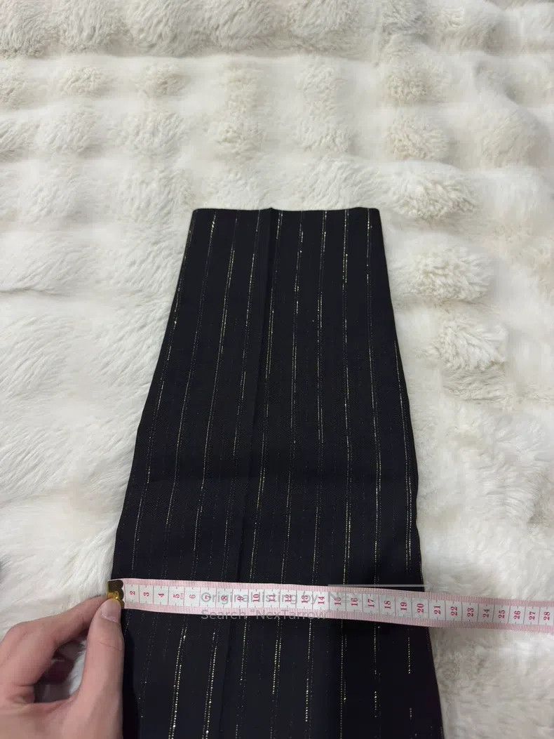 Saint Laurent Paris Saint Laurent Paris Black Gold Dress Pants Size US 28 / EU 44 - 9 Thumbnail