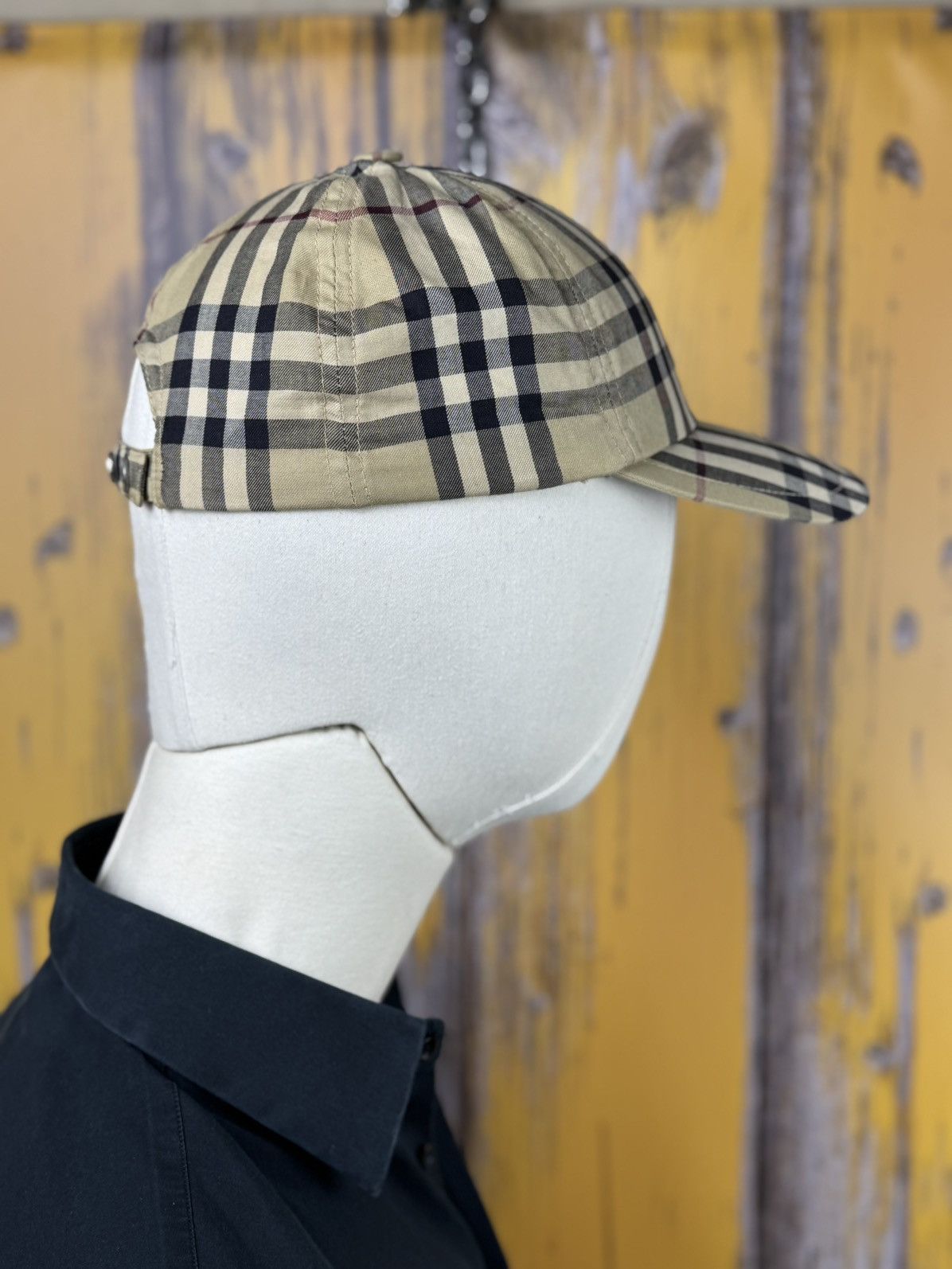 Burberry Burberry Classic Multi-Color Check Print Baseball Cap Hat Size ONE SIZE - 3 Thumbnail