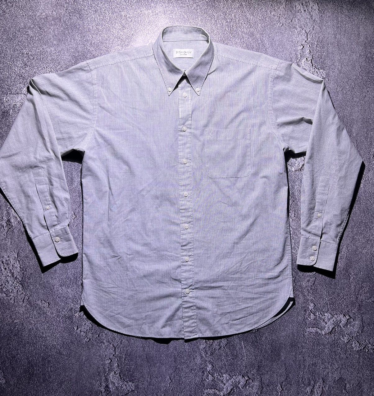 Vintage × Yves Saint Laurent Mens Vintage Yves Saint Laurent Shirts Button Up summer ysl Size US M / EU 48-50 / 2 - 1 Thumbnail