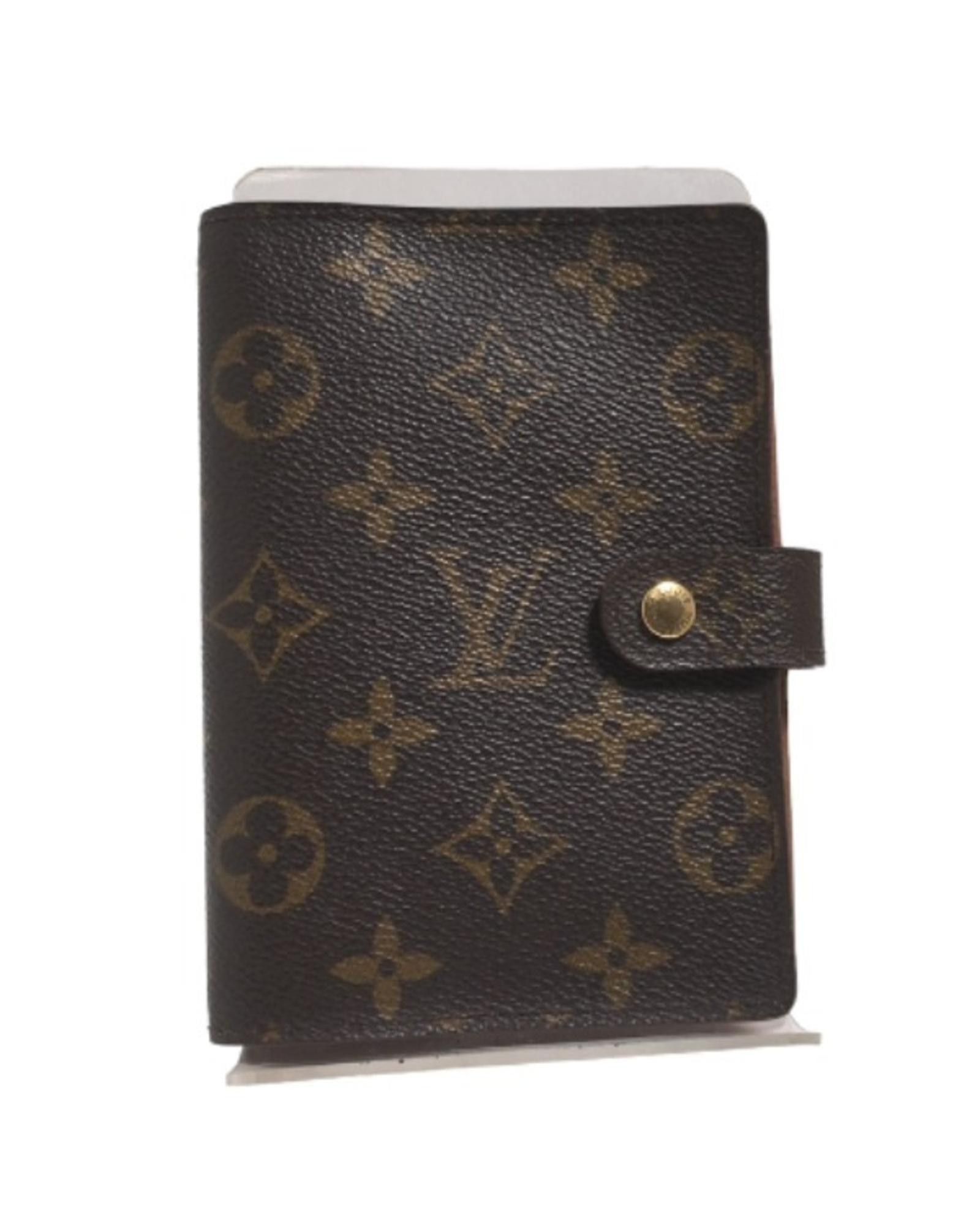 image of Louis Vuitton Stylish Brown Canvas Agenda Organizer, Women's