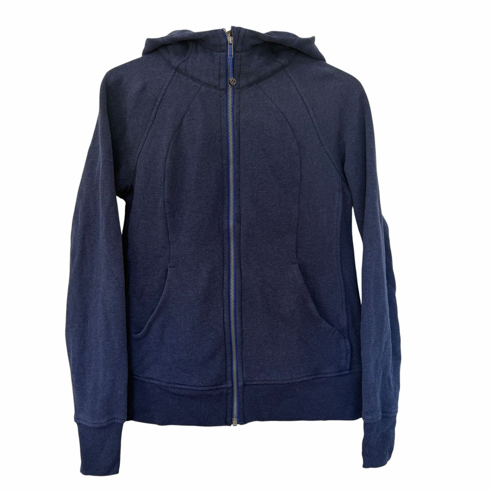 Lululemon Lululemon Navy Blue Scuba Full Zip Hoodie Sz 8 Size M / US 6-8 / IT 42-44 - 1 Thumbnail