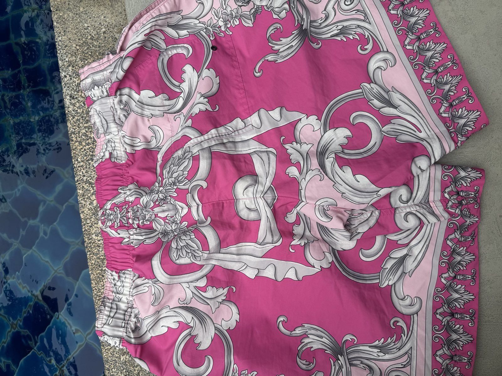 Versace Versace Pink Angel Nylon SwimShorts Size US 31 - 7 Thumbnail