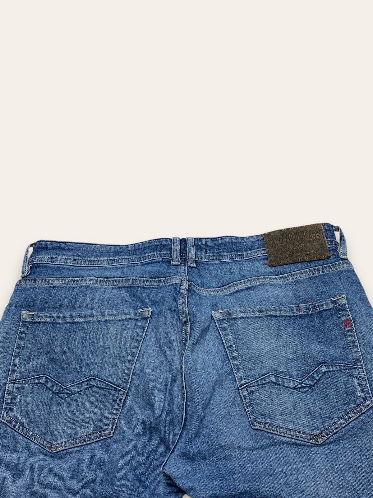 Jean Vintage REPLAY Blue Denim Jeans Size US 35 - 10 Thumbnail
