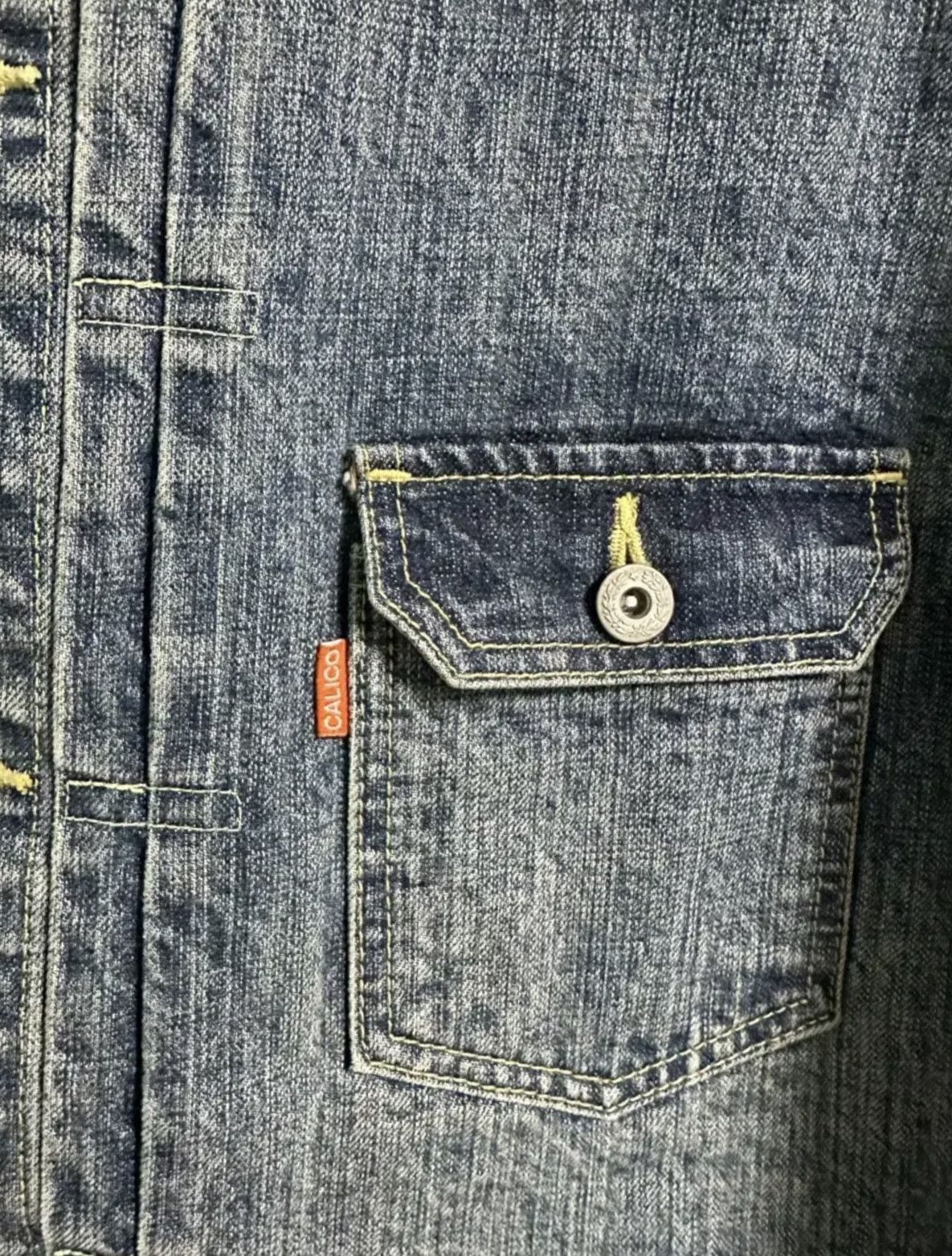 Japanese Brand Calico T2 Trucker Denim Jacket Size US XL / EU 56 / 4 - 3 Thumbnail