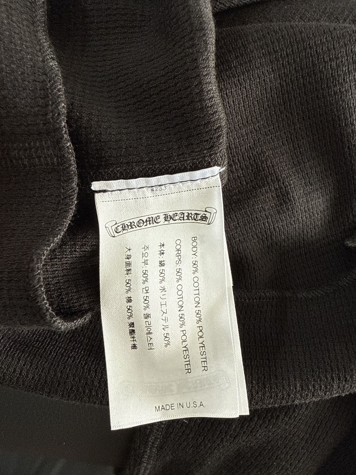 Chrome Hearts CHROME HEARTS HORSESHOE FLORAL THERMAL BLACK WHITE Size US L / EU 52-54 / 3 - 9 Thumbnail