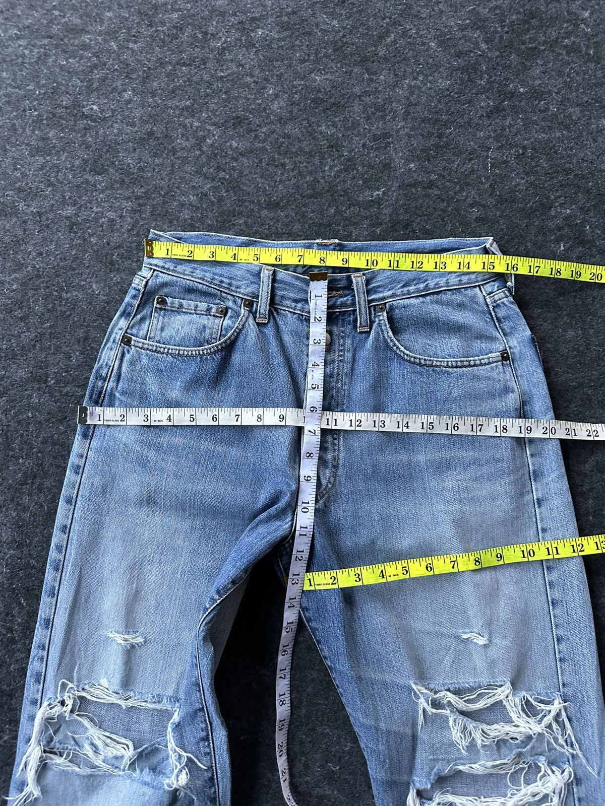 Replay Replay 901 Made in Italy Distressed Vintage Denim D514 Size US 30 / EU 46 - 10 Thumbnail