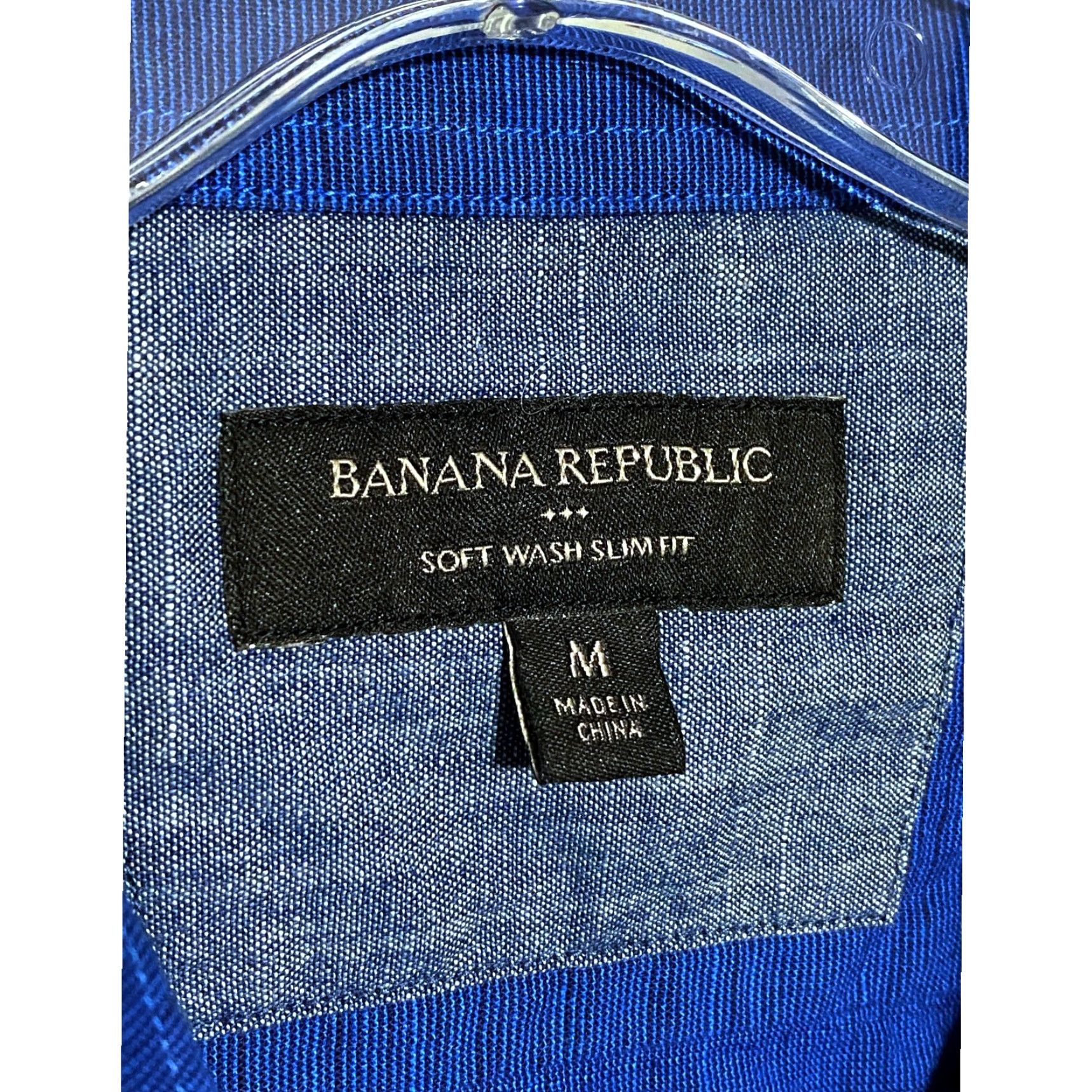 Banana Republic Banana Republic Blue Soft Wash Slim Fit Button Shirt Mens M Preppy Office Work Size US M / EU 48-50 / 2 - 4 Thumbnail