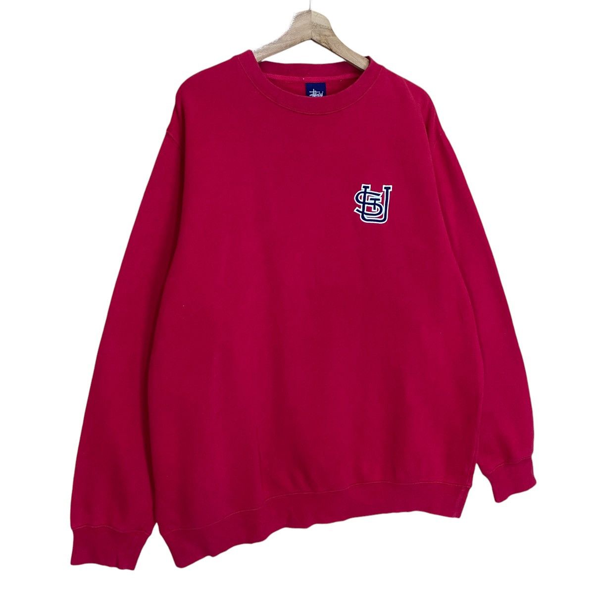 Stussy × Vintage Vintage 90s Stussy Small Logo Crewneck Sweatshirt Size US L / EU 52-54 / 3 - 2 Thumbnail