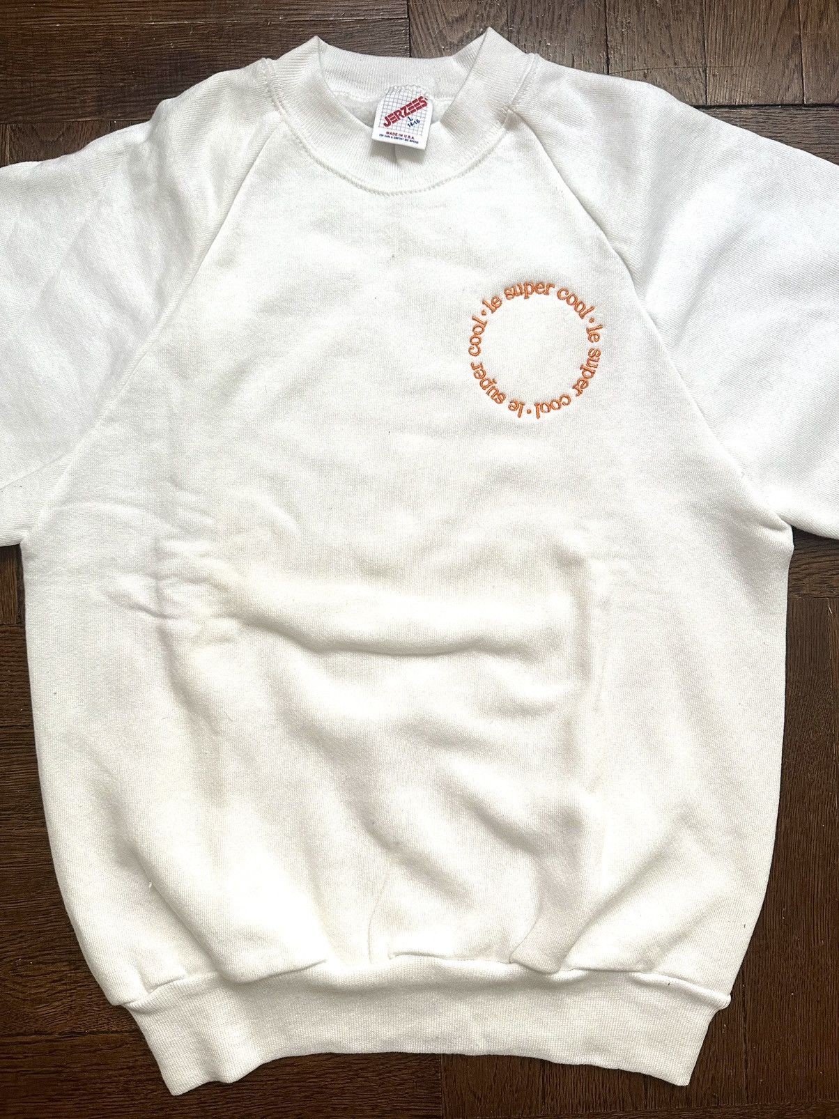 Russell Athletic Vintage Jerzees Raglan Sweatshirt Le Super Cool Embroidery Size S / US 4 / IT 40 - 3 Thumbnail