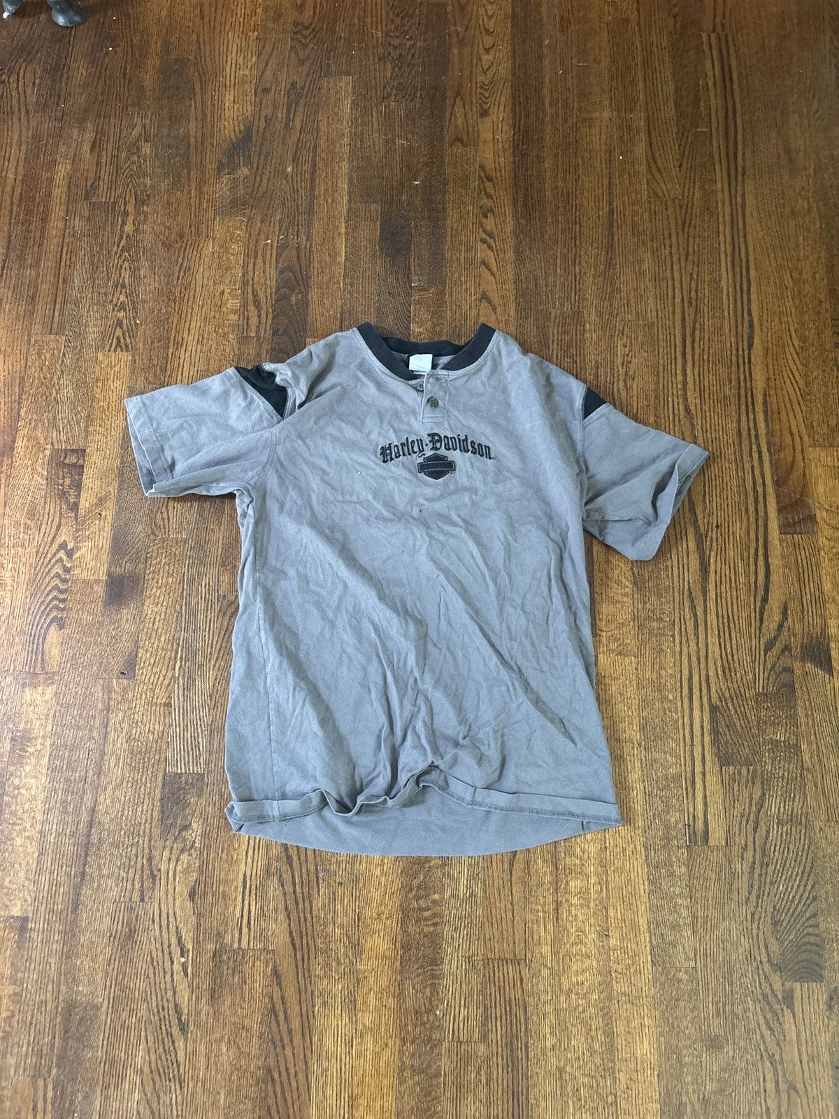 Harley Davidson × Japanese Brand × Vintage Vintage Harley quarter button up Size US L / EU 52-54 / 3 - 1 Thumbnail