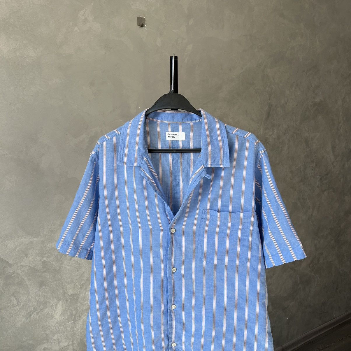 Universal Works Universal Works Striped Camp Shirt SS Size US M / EU 48-50 / 2 - 1 Thumbnail