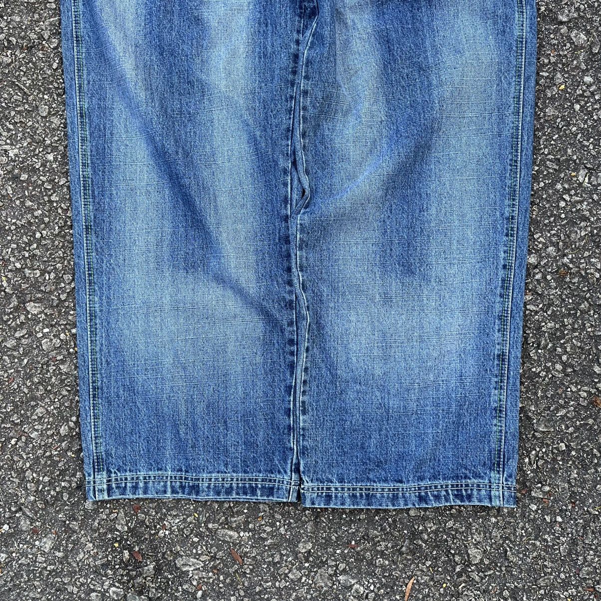 Southpole VTG 90s 2000s Bare Fox Denim Baggy Pants Skater Faded Blue Size US 40 / EU 56 - 2 Thumbnail