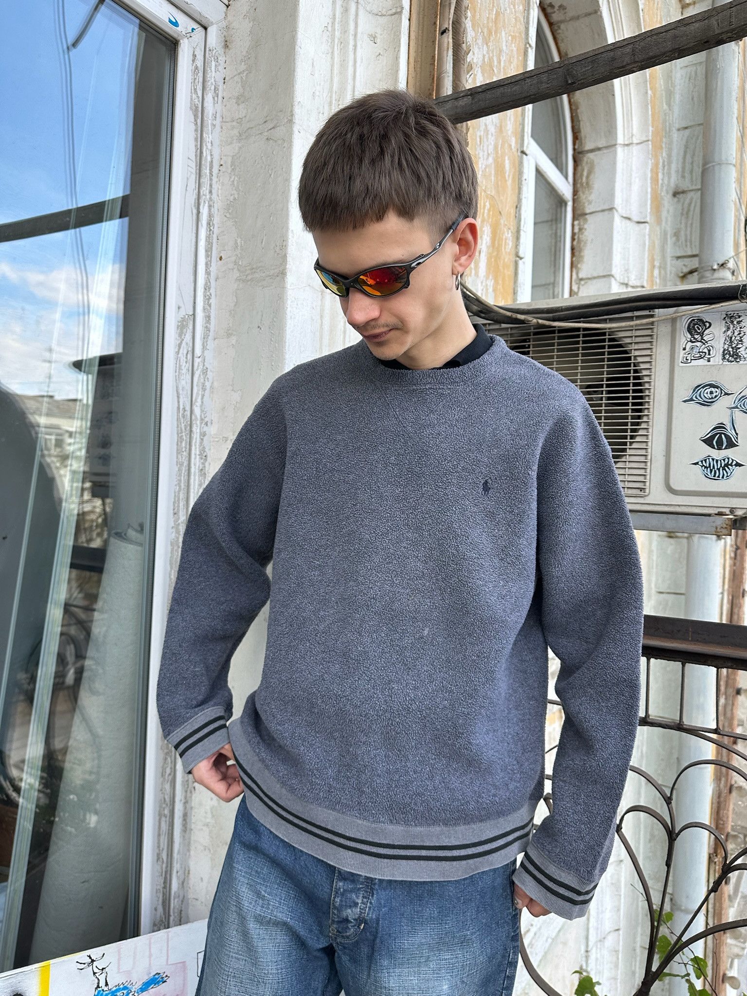 Polo Ralph Lauren Vintage Polo Sport fleece jacket bomber Size US L / EU 52-54 / 3 - 6 Thumbnail