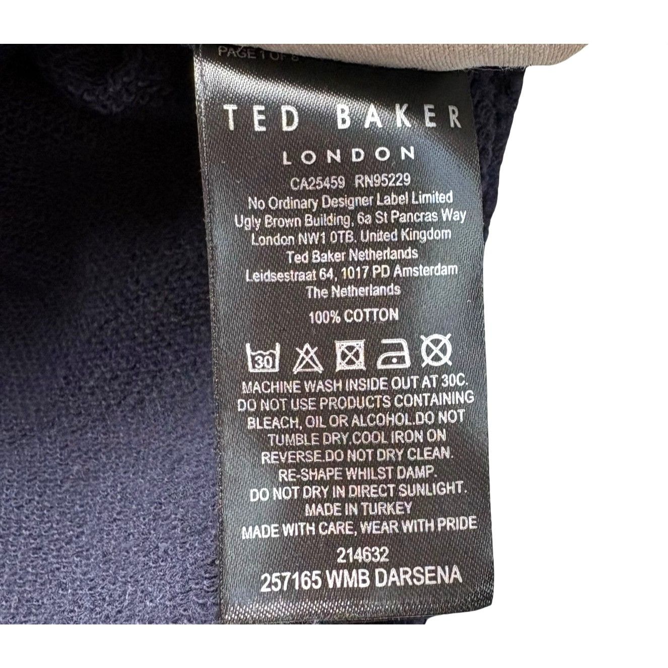 Ted Baker Ted Baker 100% Cotton Embroidered Crew Neck Sweatshirt Blue Size US XL / EU 56 / 4 - 3 Thumbnail