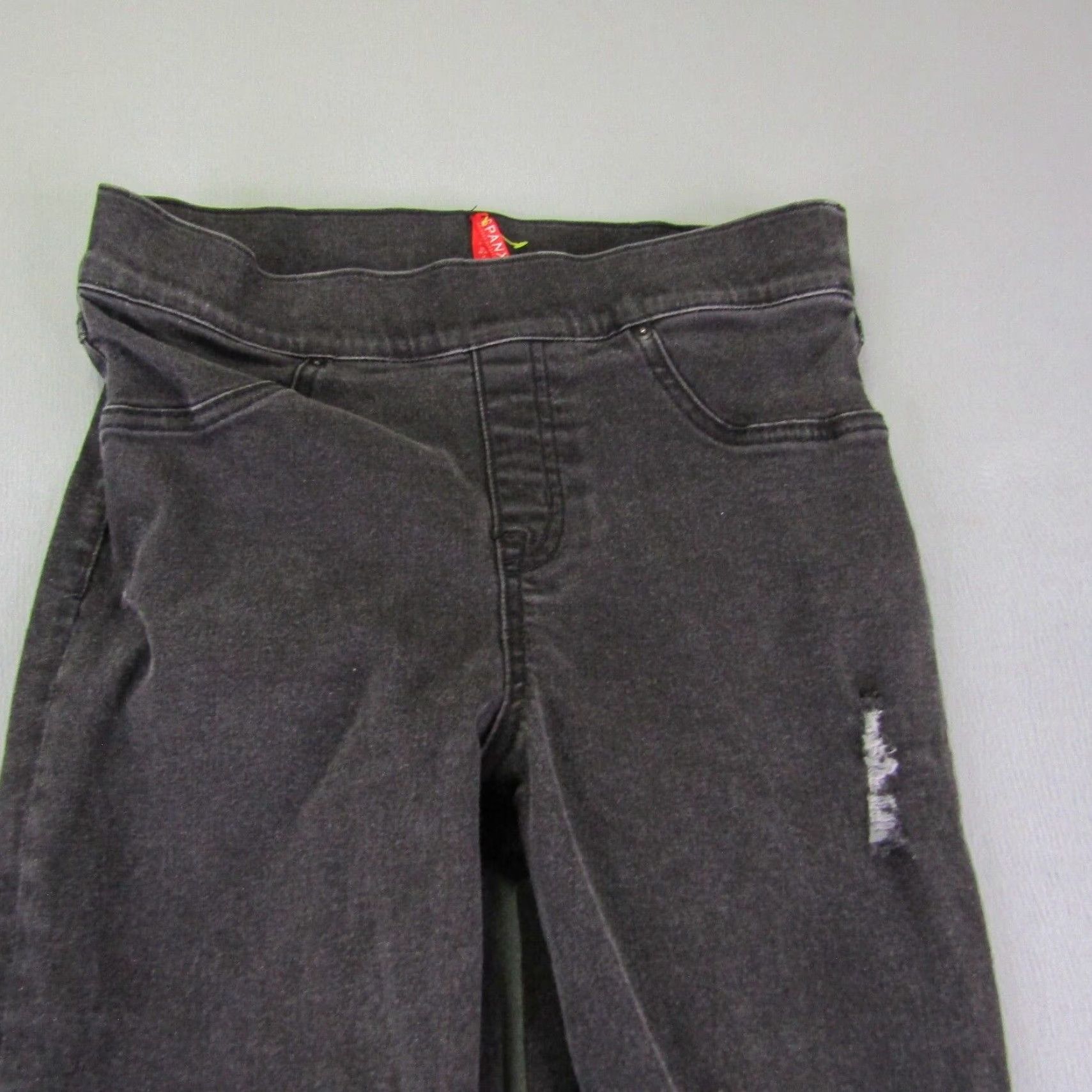 Spanx VINTAGE Spanx Jeans Women's Skinny Fit Denim Pants Medium Black Cotton Blend 90s Stretch Ankle Pockets Women Size 32" / US 10 / IT 46 - 2 Thumbnail