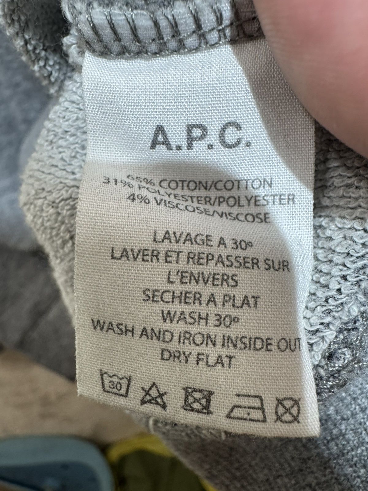 A.P.C. A.P.C Gray Sweater Long Sleeve Size S Size US S / EU 44-46 / 1 - 8 Thumbnail