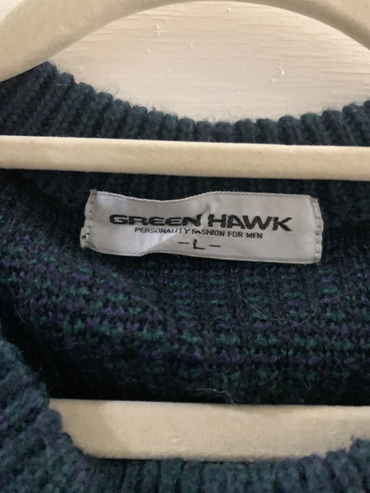 Japanese Brand × Vintage Vintage Knitwear by Green Hawk Size US L / EU 52-54 / 3 - 4 Thumbnail