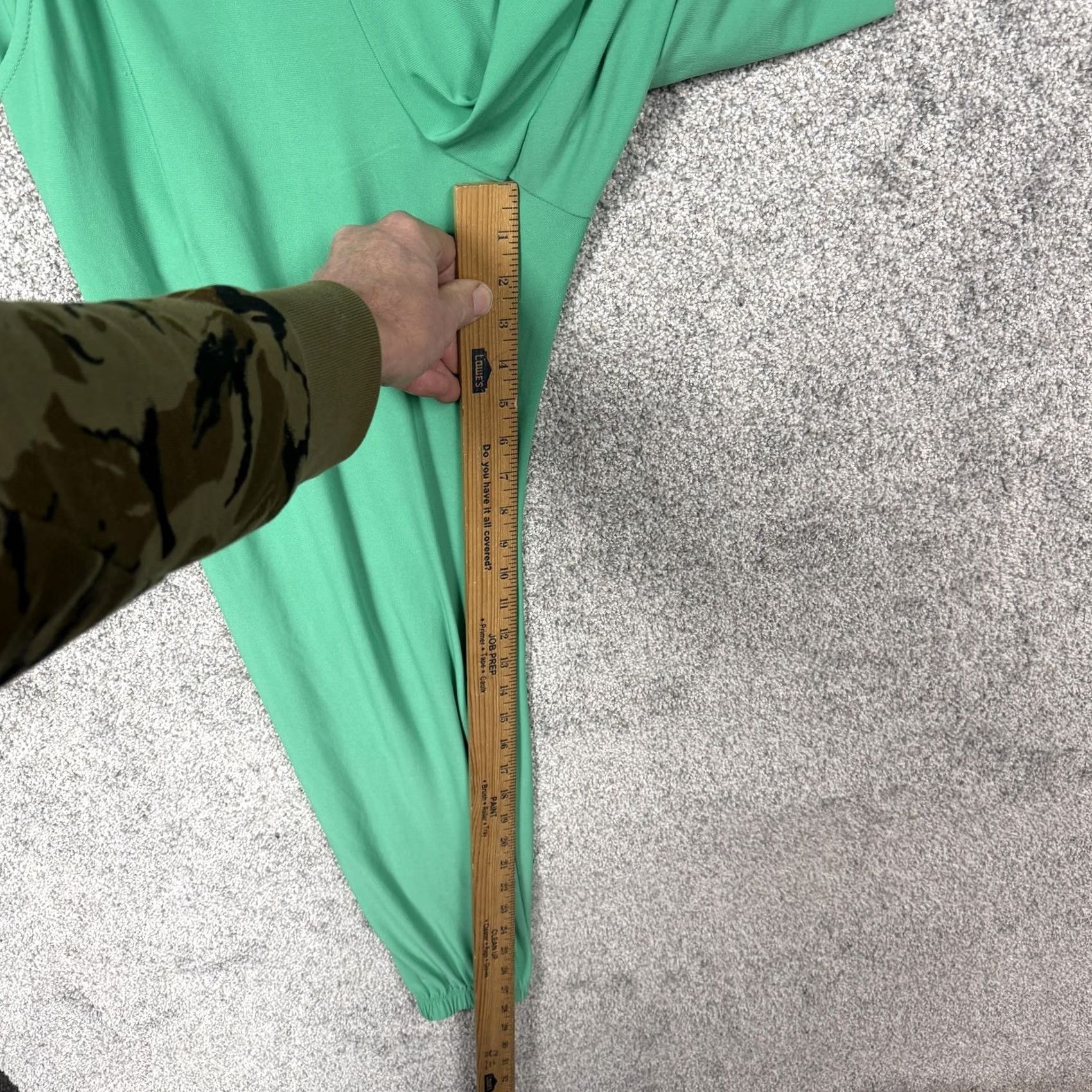 J Brand Slinky Brand Jogger Pants Womens M Green Tapered Pull On Elastic Waist Pockets Jersey 95% Polyester 5% Spandex USA Size 32" / US 10 / IT 46 - 4 Thumbnail