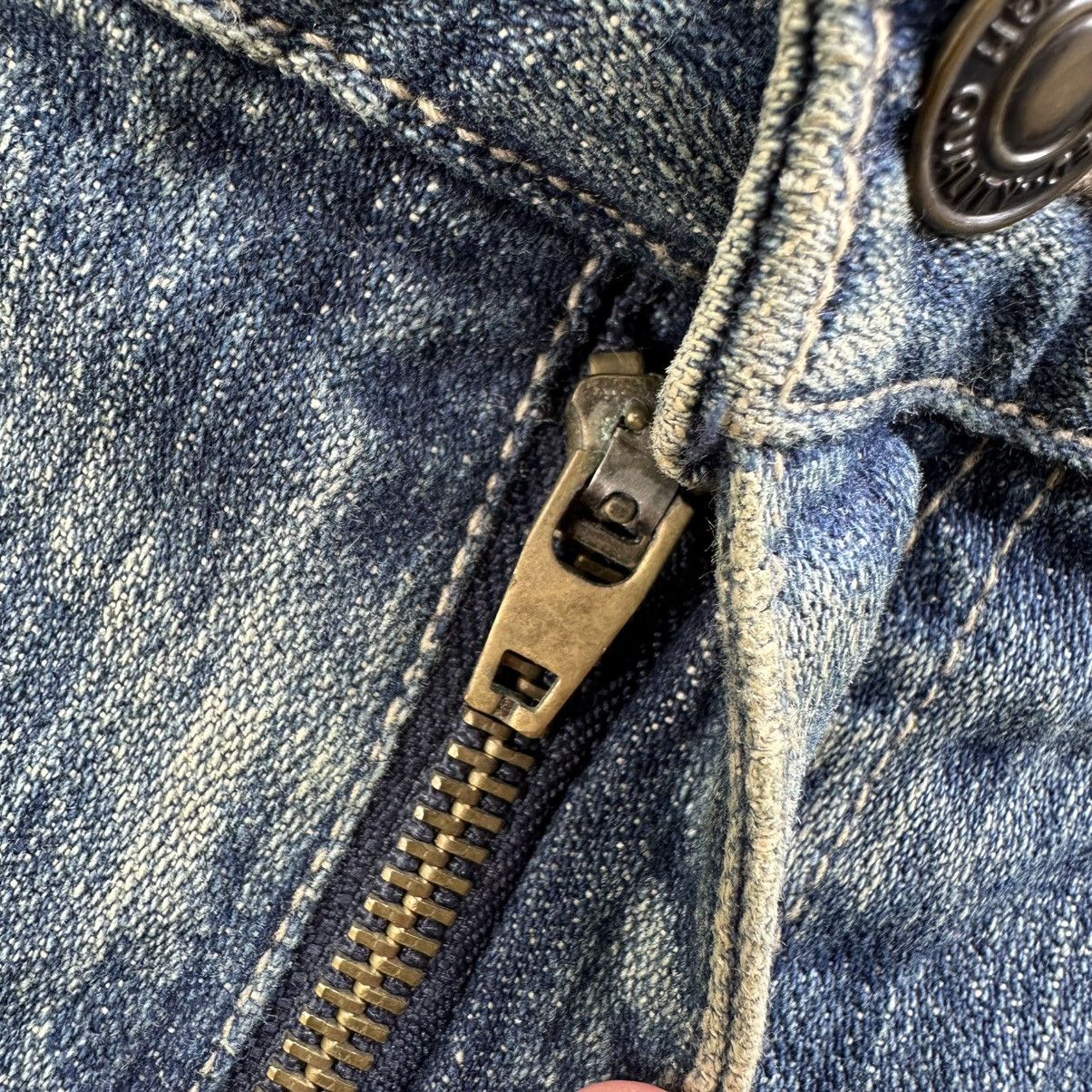 Japanese Brand Vintage Japanese Distressed Faded Denim Jean Pant W34 Size US 34 / EU 50 - 5 Thumbnail
