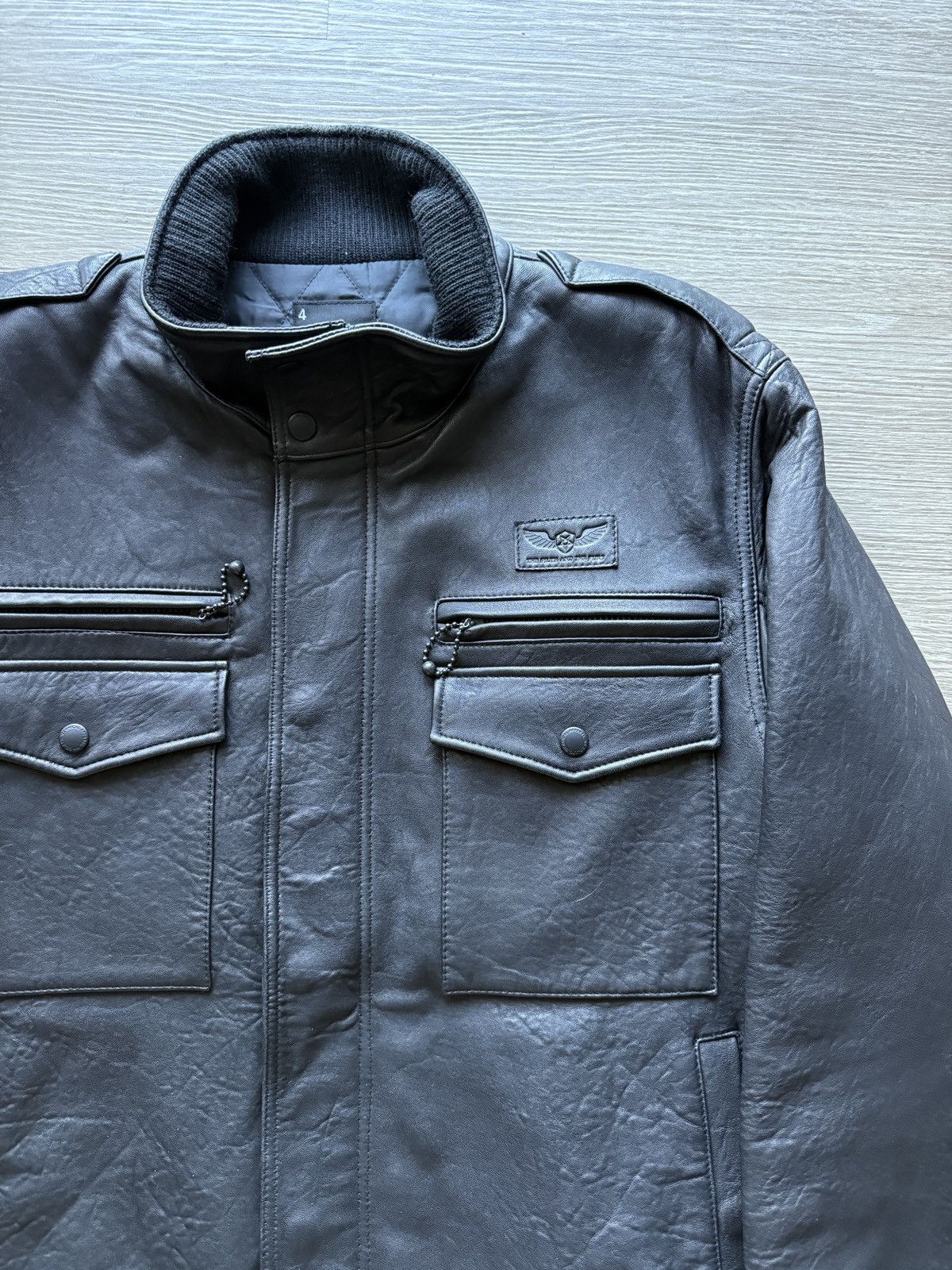 Neighborhood Black Tomahawk Leather Jacket Size US XL / EU 56 / 4 - 2 Thumbnail