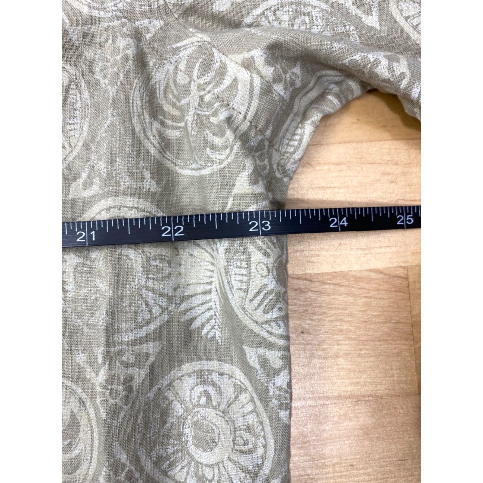 Quiksilver Quiksilver Button-Down Long Sleeve Khaki Floral Pattern L Mens Shirt Size US L / EU 52-54 / 3 - 5 Thumbnail