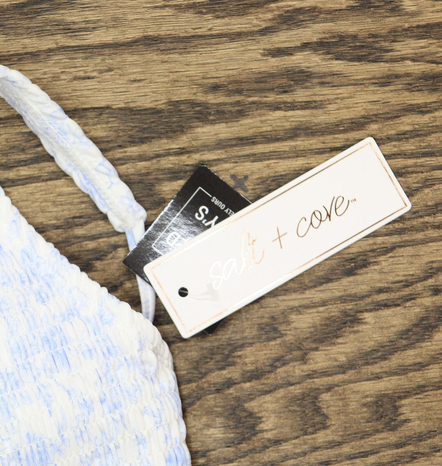 Other Salt + Cove Tie-front Bikini Swim Top Cornflower Blue M Size ONE SIZE - 3 Thumbnail