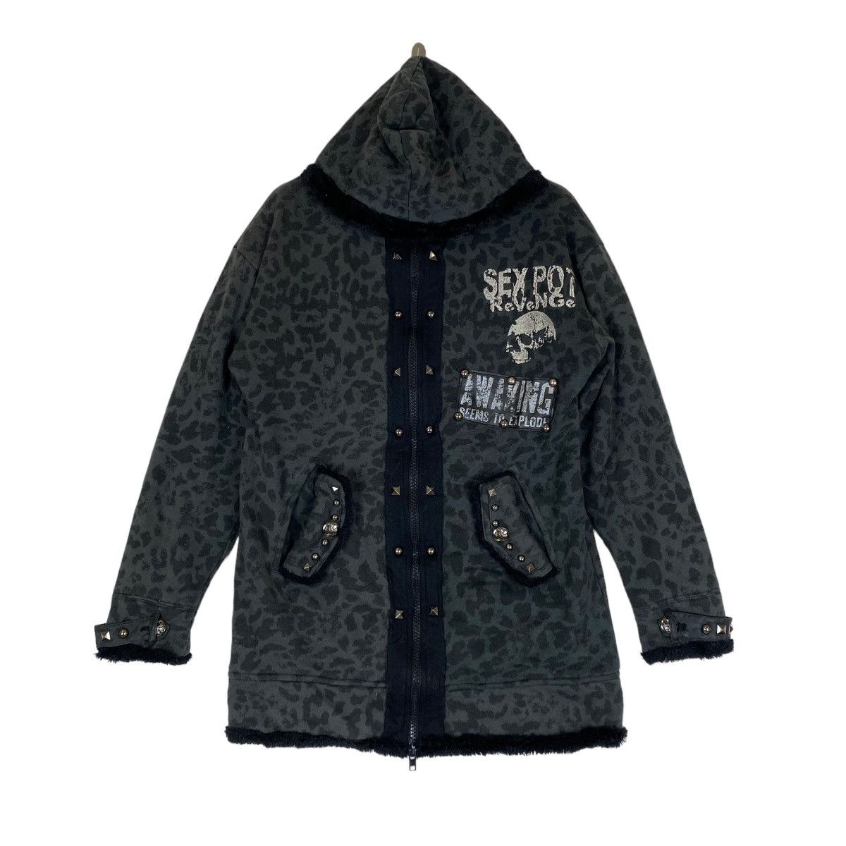 ✅SEX POT REVENGE leopard hoodie jacket ✨Sex Pot Revenge leopard design hoodie jacket