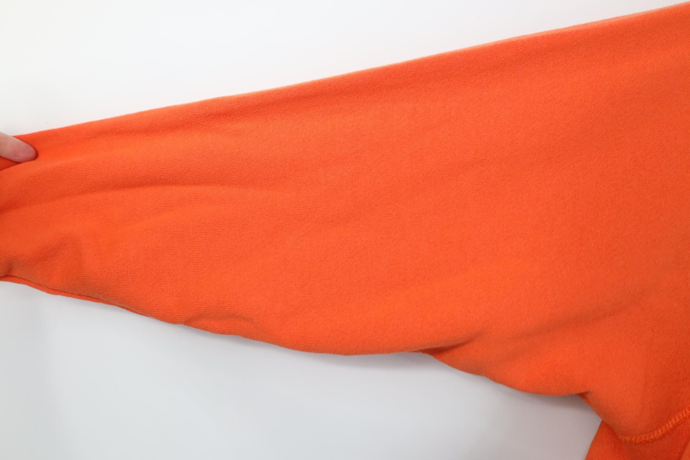 Vintage Vintage 90s Streetwear Blank Crewneck Sweatshirt Orange USA Size XL / US 12-14 / IT 48-50 - 6 Thumbnail