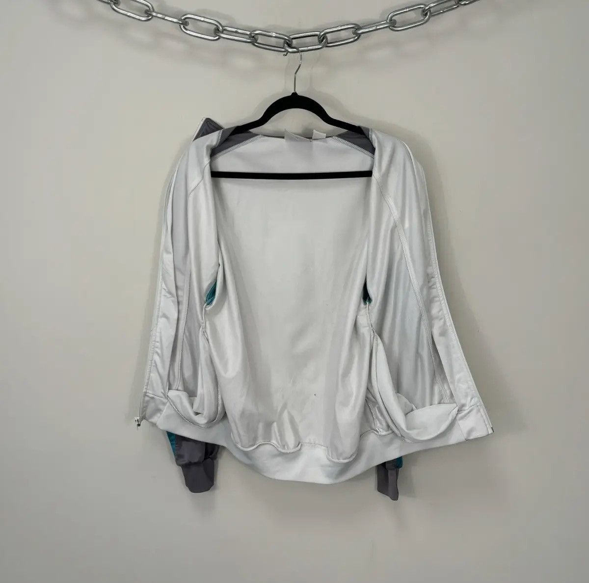 Nike × Vintage Vintage 90s Nike Y2K Retro Hype Full Zip Track Jacket Size US M / EU 48-50 / 2 - 2 Thumbnail