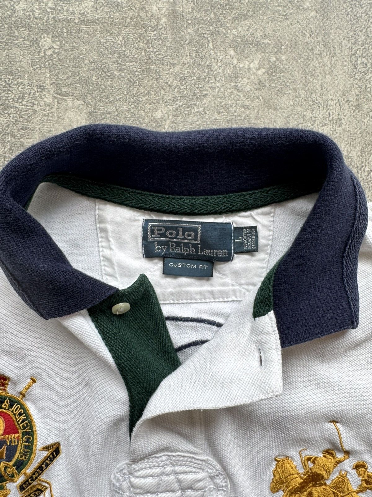 Polo Ralph Lauren Vintage Polo Ralph Lauren #2 Jockey Club Tee Y2K Size US L / EU 52-54 / 3 - 6 Thumbnail