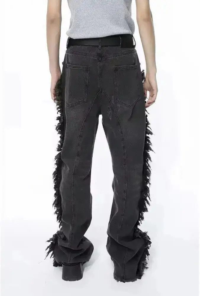 Japanese Brand Design Streetwear Splicing Distressed Jeans Pants Size US 30 / EU 46 - 5 Thumbnail
