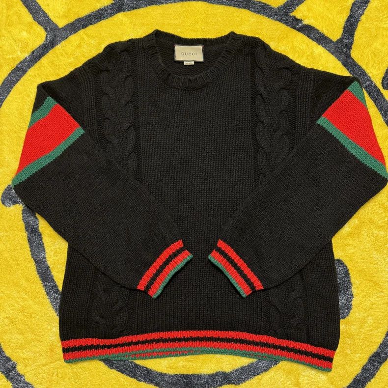 Gucci Gucci Striped Long Sleeve Wool Sweater-dmc Size US L / EU 52-54 / 3 - 1 Thumbnail