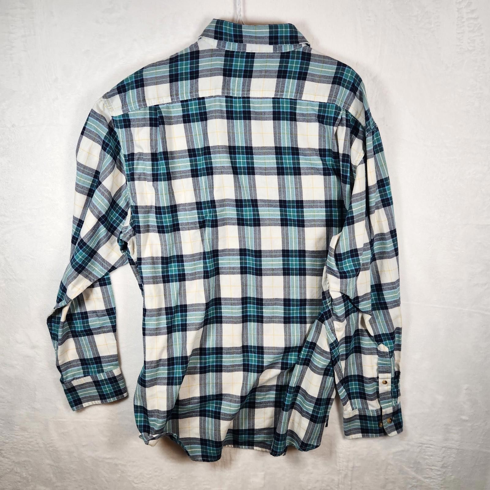 Izod Izod Blue Plaid Long Sleeve Button Down Shirt Size 2XL Size US XXL / EU 58 / 5 - 8 Thumbnail