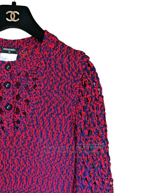 Chanel Chanel Multicolor Cotton Crew Neck Sweater . Size S / US 4 / IT 40 - 6 Thumbnail