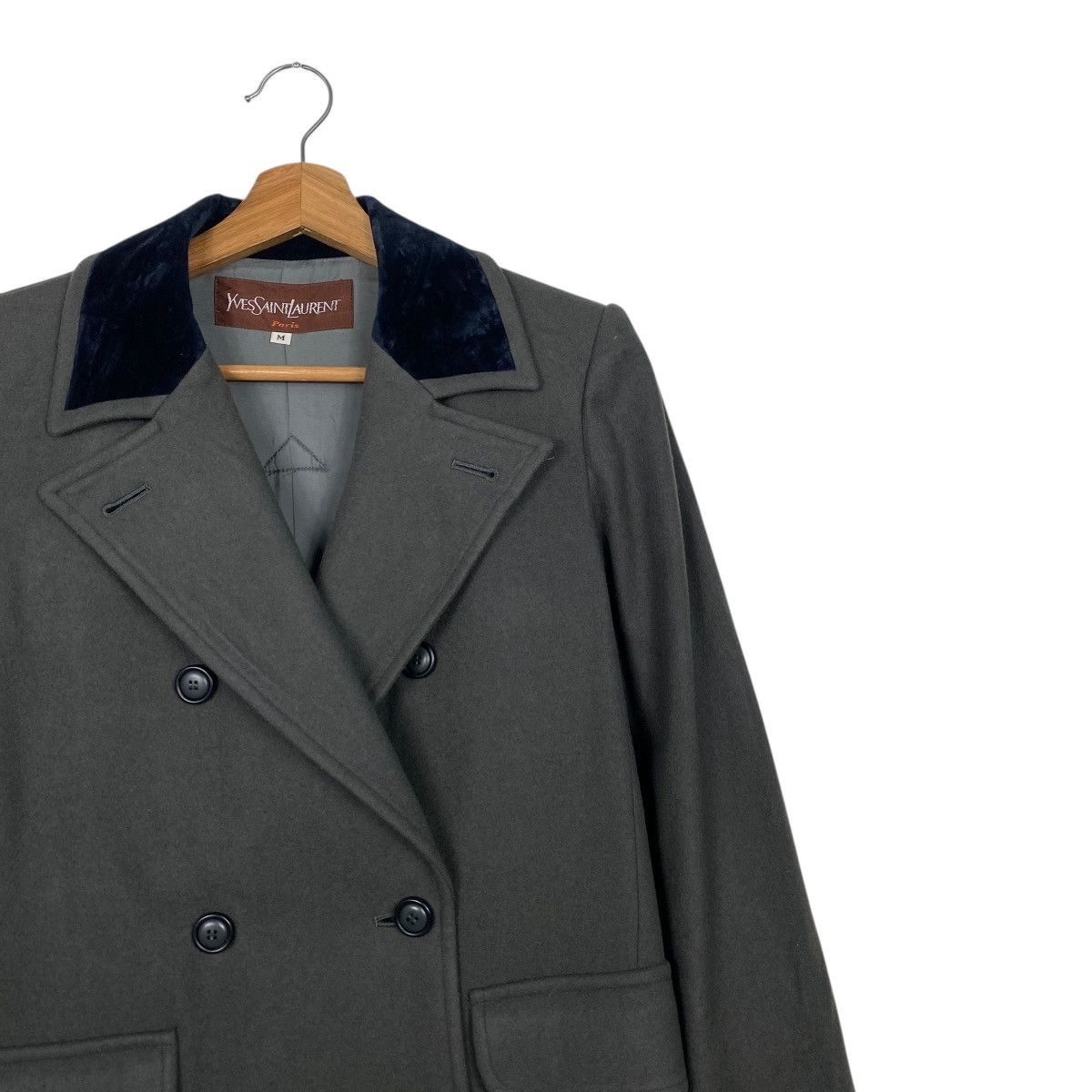 Yves Saint Laurent Yves Saint Laurent double breasted longcoat Size M / US 6-8 / IT 42-44 - 6 Thumbnail