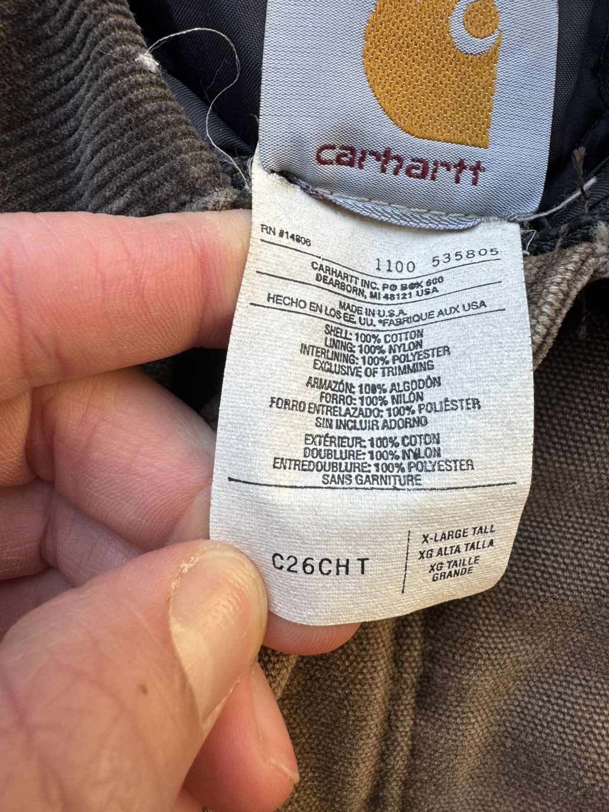 Carhartt × Vintage Vintage 90’s/00’s Brown Carhartt Artic Jacket Size US XL / EU 56 / 4 - 4 Thumbnail