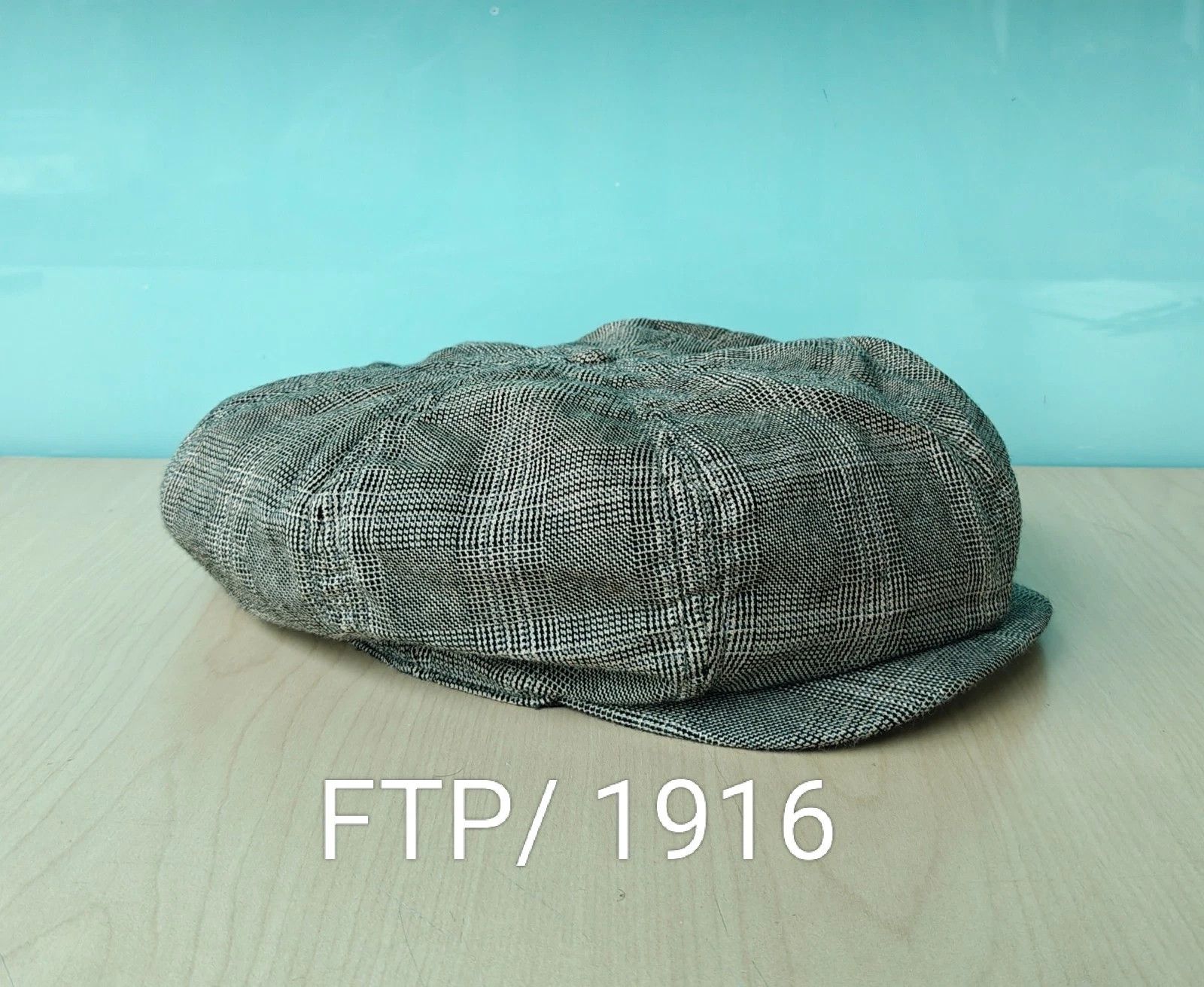 RRL Ralph Lauren DOUBLE RL Wool-Cotton Glen Plaid Newsboy Cap T/1916 Size ONE SIZE - 13 Thumbnail